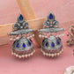 Juliet Jhumki Earrings - Blue