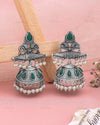 Juliet Jhumki Earrings - Green