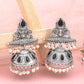 Juliet Jhumki Earrings - Black
