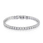 Women's Elegant Tennis Bracelet with Sparkling Stones | Classic Silver-Tone Finish