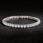 Women's Elegant Tennis Bracelet with Sparkling Stones | Classic Silver-Tone Finish