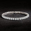 Women's Elegant Tennis Bracelet with Sparkling Stones | Classic Silver-Tone Finish