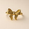 Gold-Plated Anti-Tarnish Bow Ring – Elegant Ribbon Design