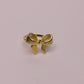 Gold-Plated Anti-Tarnish Bow Ring – Elegant Ribbon Design