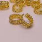 Designer Adjustable Ring – Bold Woven Look, Elegant Gold Finish
