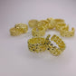 Designer Adjustable Ring – Bold Woven Look, Elegant Gold Finish
