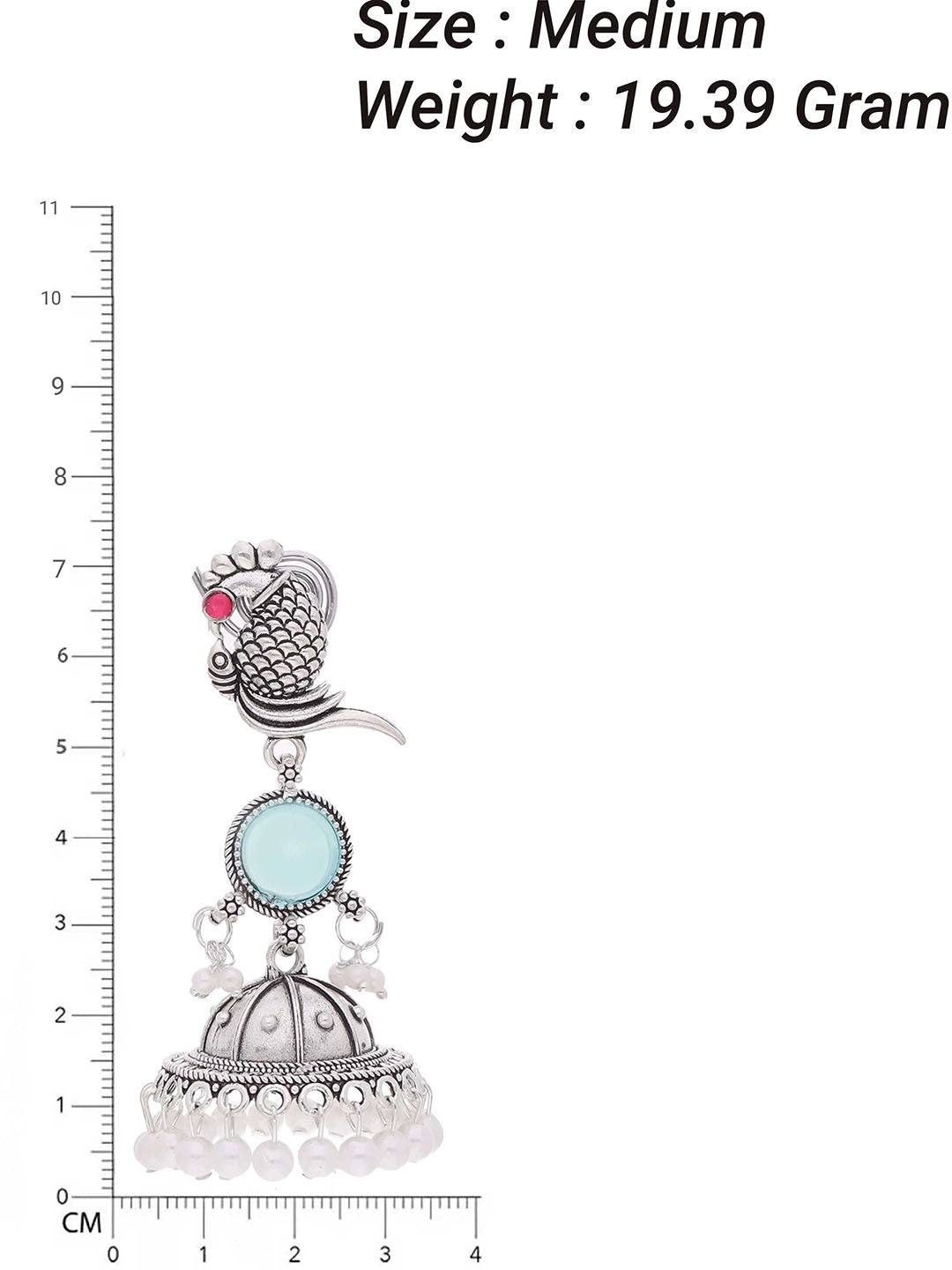 Embrace Timeless Elegance with Handcrafted Peacock Jhumkas